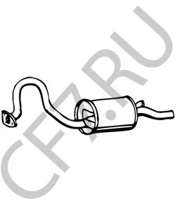 MB514550 MITSUBISHI Глушитель выхлопных газов конечный в городе Екатеринбург