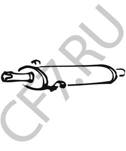 7636272 AUTOBIANCHI Предглушитель выхлопных газов в городе Екатеринбург