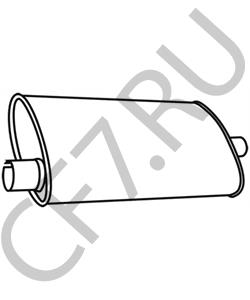 4427751 Chrysler Средний глушитель выхлопных газов в городе Екатеринбург