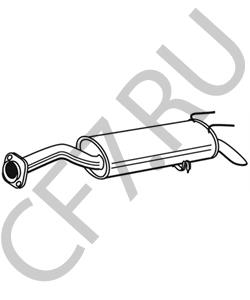 057128 FSO Глушитель выхлопных газов конечный в городе Екатеринбург