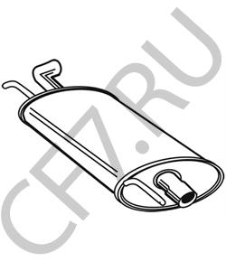 04546951 Chrysler Глушитель выхлопных газов конечный в городе Екатеринбург