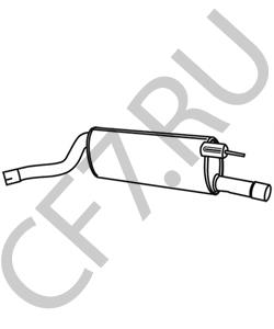 EBC10969 ROV/TRIU/JAGU/AUSTIN Глушитель выхлопных газов конечный в городе Екатеринбург