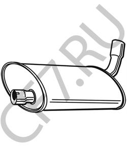 3102120100803 WOLGA Средний глушитель выхлопных газов в городе Екатеринбург