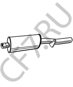 24341202008 WOLGA Глушитель выхлопных газов конечный в городе Екатеринбург