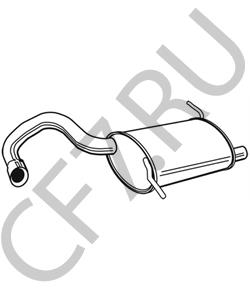 5278502AB Chrysler Глушитель выхлопных газов конечный в городе Екатеринбург