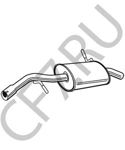 1730 K0 PSA БАЧОК ГЛУШИТЕЛЯ ЗАДНИЙ в городе Екатеринбург