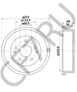 4243187401000 PERODUA Тормозной барабан в городе Екатеринбург
