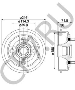 52710-02000 BUESSING Тормозной барабан в городе Екатеринбург