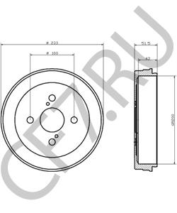 42431-52021 BERLIET Тормозной барабан в городе Екатеринбург