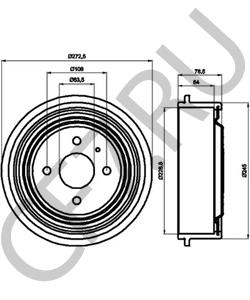 6559229 PANTHER Тормозной барабан в городе Екатеринбург