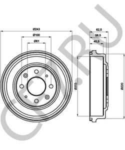 GDB114 MG Тормозной барабан в городе Екатеринбург