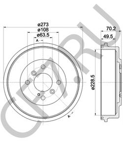 CN151126AA FORD (CHANGAN) Тормозной барабан в городе Екатеринбург