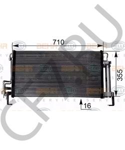 97606-3A200 HCC Радиатор кондиционера, Trajet 97606-3A101 в городе Екатеринбург