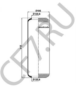 91101881 BEDFORD Кожух пневматической рессоры в городе Екатеринбург
