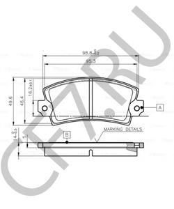 7701201716 ARO Комплект тормозных колодок, дисковый тормоз в городе Екатеринбург