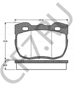 RTC-5760 CARBODIES Комплект тормозных колодок, дисковый тормоз в городе Екатеринбург