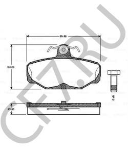 1652206 PANTHER Комплект тормозных колодок, дисковый тормоз в городе Екатеринбург