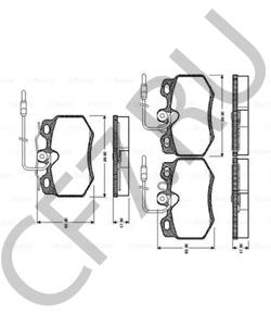 95607093 MEGA Комплект тормозных колодок, дисковый тормоз в городе Екатеринбург
