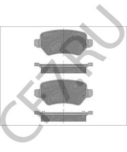 9319 3613 SATURN Комплект тормозных колодок, дисковый тормоз в городе Екатеринбург