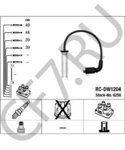 96 342 284 PONTIAC Комплект проводов зажигания в городе Екатеринбург