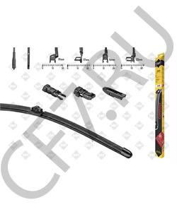 1623237280 EUROREPAR Щётка стеклоочистителя бескаркасная левая Audi A4,5, BMW 3,4,5, Hyundai i30 Champion в городе Екатеринбург