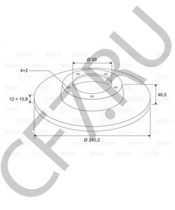 5961814 FIAT / LANCIA Тормозной диск в городе Екатеринбург