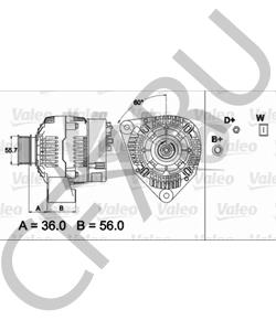 91543002 Ssang Yong ГЕНЕРАТОР BOSCH(14V 90A) в городе Екатеринбург