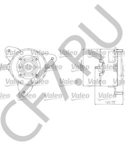1253 31 PSA Вентилятор, охлаждение двигателя в городе Екатеринбург
