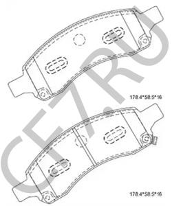 15911562 SATURN Комплект тормозных колодок, дисковый тормоз в городе Екатеринбург