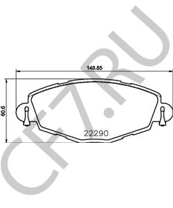 D1060MP110C2 DONGFENG Комплект тормозных колодок, дисковый тормоз в городе Екатеринбург