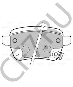 77366336 FIAT (GAC) Комплект тормозных колодок, дисковый тормоз в городе Екатеринбург
