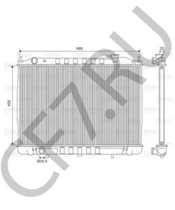 21410VK505 AWD Радиатор, охлаждение двигателя в городе Екатеринбург