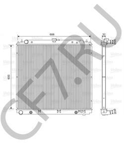 21460EB30A AWD Радиатор, охлаждение двигателя в городе Екатеринбург