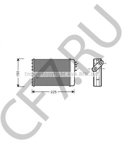 BAU5230 AUSTIN Теплообменник, отопление салона в городе Екатеринбург