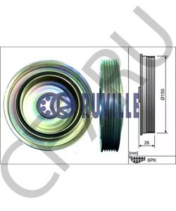 0515R1 DS Ременный шкив, коленчатый вал в городе Екатеринбург