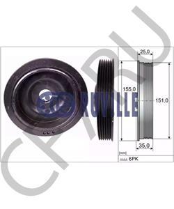 82 00 687 605 BARREIROS Ременный шкив, коленчатый вал в городе Екатеринбург