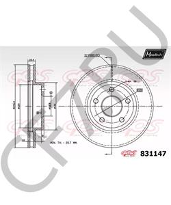 14091771 BRISTOL Тормозной диск в городе Екатеринбург