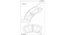 PONTIAC Комплект тормозных колодок, дисковый тормоз