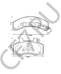 12321422 PONTIAC Комплект тормозных колодок, дисковый тормоз в городе Екатеринбург
