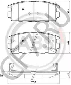 19149904 PONTIAC Комплект тормозных колодок, дисковый тормоз в городе Екатеринбург