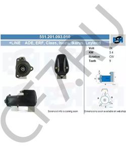 081 466 002 Peters стартер! 24V 5.4KW 9зубьев 105' вправо\ MAN D2565/2566/MB OM401-403, RVI в городе Екатеринбург