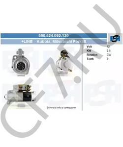 1K01263010 Windstorm Стартер Kubota V3300/V3600/V3800 (12V, 3.5kW 9-зубов) () в городе Екатеринбург