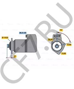 365211 LEYLAND-DAF Стартер в городе Екатеринбург