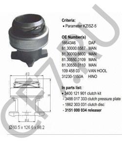 3151000034 ZTD Муфта сцепления. в городе Екатеринбург