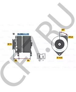 JR 775028 JEEP Генератор в городе Екатеринбург