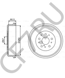 4243126081 JINBEI (BRILLIANCE) Тормозной барабан в городе Екатеринбург