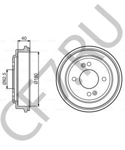 58411-1C000 BUESSING Тормозной барабан в городе Екатеринбург