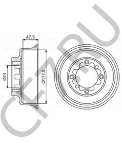 GDB106 MINI Тормозной барабан в городе Екатеринбург