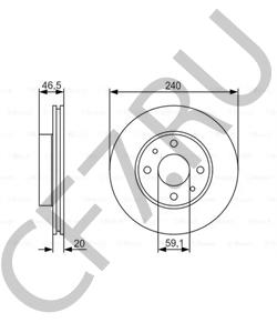 46419204 Alfa/Fiat/Lancia Диск тормозной НЛК в городе Екатеринбург