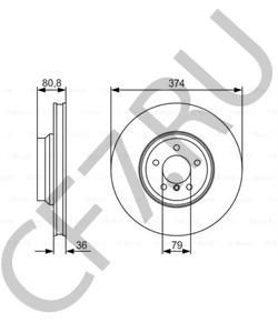 34116766107 ALPINA Тормозной диск в городе Екатеринбург